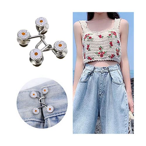 Generic Adjustable Jeans on Pin Waist Tightener Bear Clip for Jeans Skirt