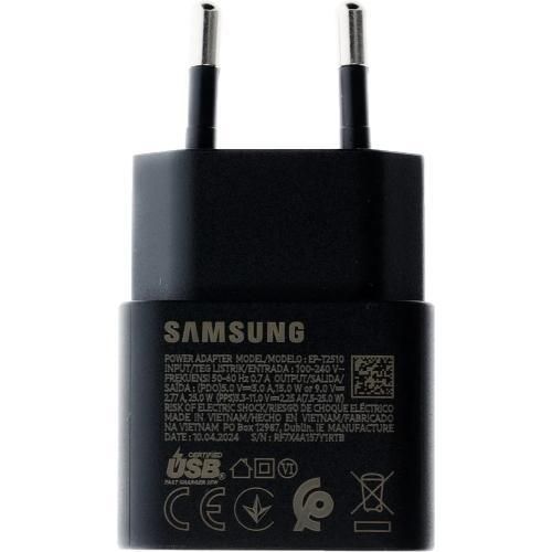 product_image_name-Samsung-Charger 25W, Type-C to Type-C, 3A, Black-2