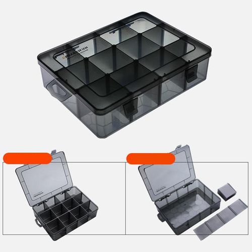 Generic Plastic Screws Storage Box Multi-grid Box Storage 12 GrIds