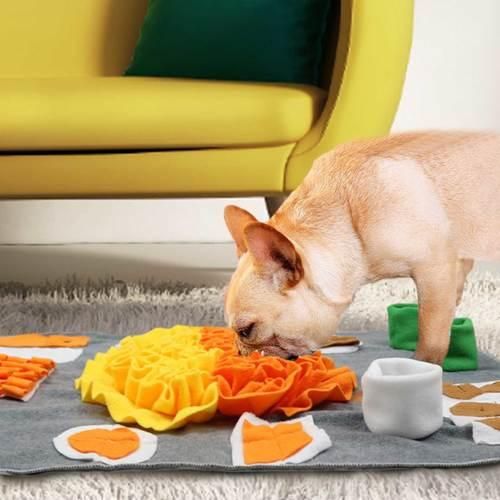 Dog Snuffle Mat Pet Cat Slow Feeding Mat Puzzle Leak Food Training