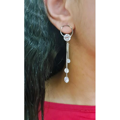 product_image_name-Generic-سولارا حلق الكريستالات المتدليه ستانليس ستيل فضي - بريمه-1