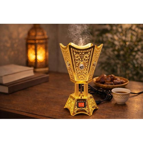 product_image_name-Generic-مبخرة كهربائية عربية فاخرة - تصميم ذهبي أنيق - مناسبة للمنزل والمجلس والضيافة-3