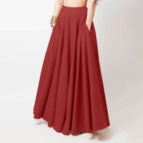 Fashion Casual Elegant A Line Party Beach Faldas Saia Women Maxi