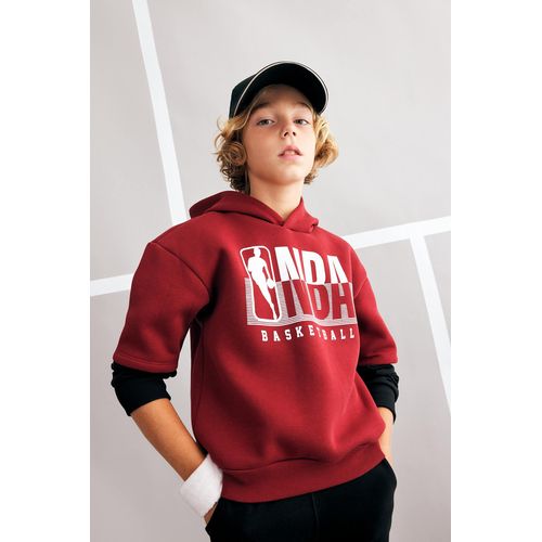 Buy Defacto Boy Knitted Oversize Fit Hooded Long Sleeve Sweat Shirt.. in Egypt