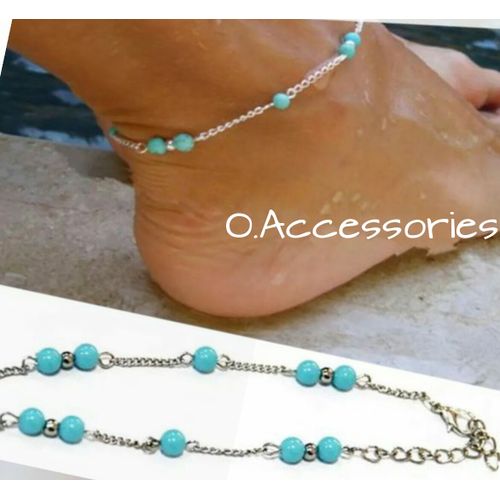 اشتري O. Accessories خلخال ازرق للقدم في مصر