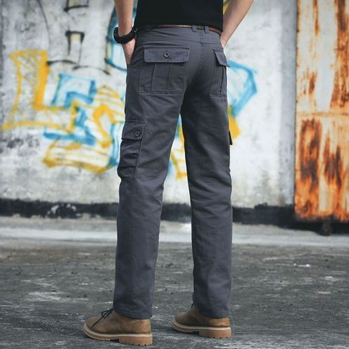 Relaxed Fit Multi Pocket Olive Green Cargo Pant  Stylowear