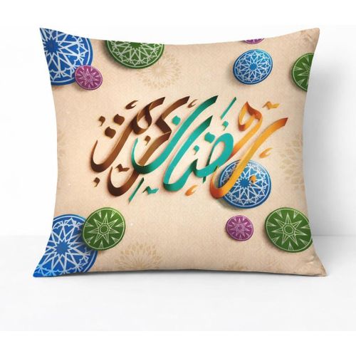 product_image_name-Generic-غطاء وسادة مزخرف بنقش خط عربي "رمضان كريم" مع سحاب مخفي لتزيين المنزل والأريكة خلال شهر رمضان وعيد الفطر من متجر روكسي، مقاس 43 * 43 سم (1-59).-1