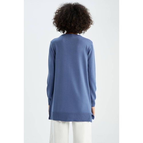 product_image_name-Defacto-Woman C Neck Regular Fit Tunic - D.Blue-3