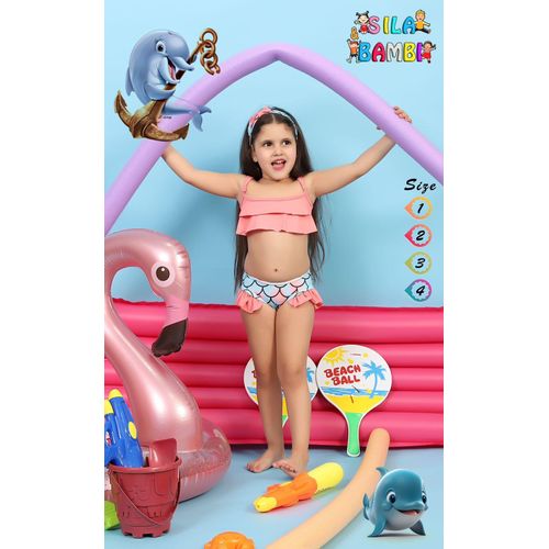 Generic مايوه بناتى بكيني  تلات قطع - image 2