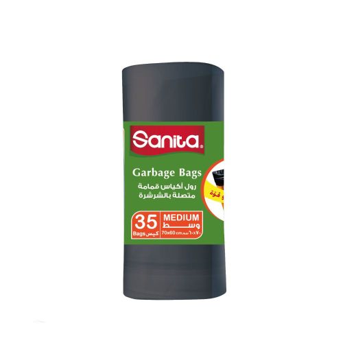 Buy Sanita Garbage Bags 70x60 - 35 Bags in Egypt