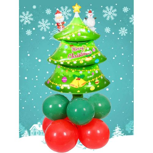 product_image_name-Generic-بالونات رقائق بطابع عيد الميلاد المرح لتزيين حفلة عيد الميلاد بحجم كبير (62.5 X 112CM شجرة عيد الميلاد)-4