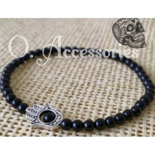 Buy O Accessories Bracelet Black Onyx Small Beads in Egypt