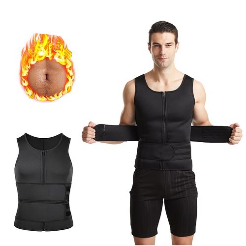 Mens Body Shaper Tummy Abdomen Slimming Shapewear Posture Corrector Vest  Tops US