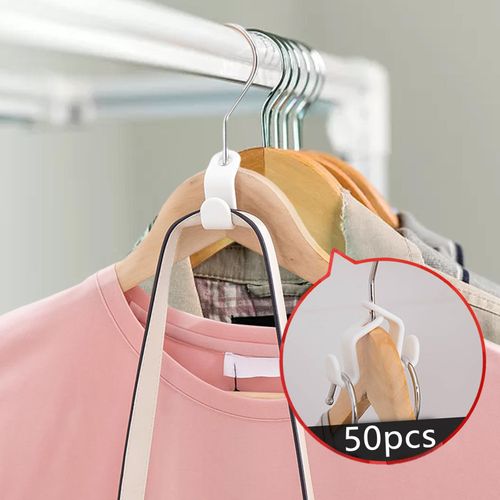 50 Pcs Clothes Hanger Connector Hooks, Outfit Hangers, Hanger Extender  Clips, Cascading Hanger Hooks