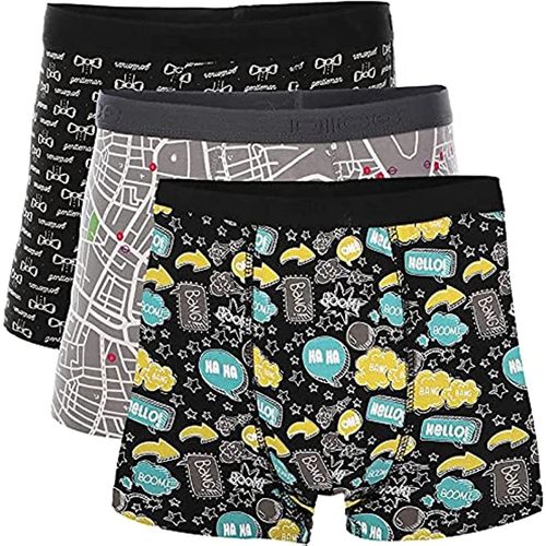 Dice Pack Of 3 Printed Cotton Boxer Underwear For Men @ Best Price Online