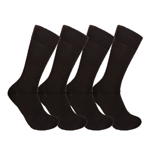 Buy Solo Men Classic Long Brown Socks Pack 4 Pairs in Egypt