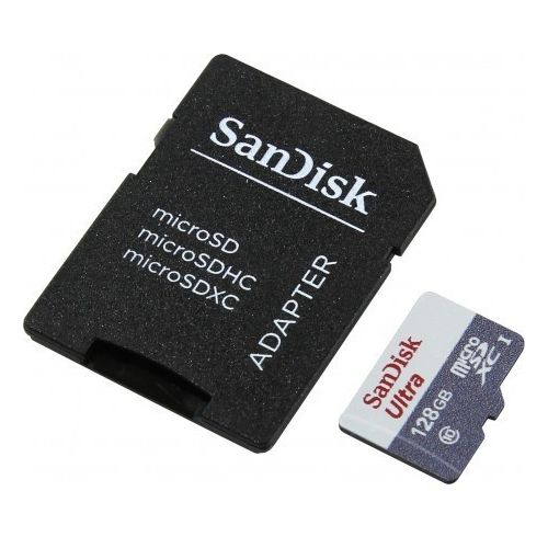 SanDisk Ultra 128GB microSDXC UHS-I Card with Adapter