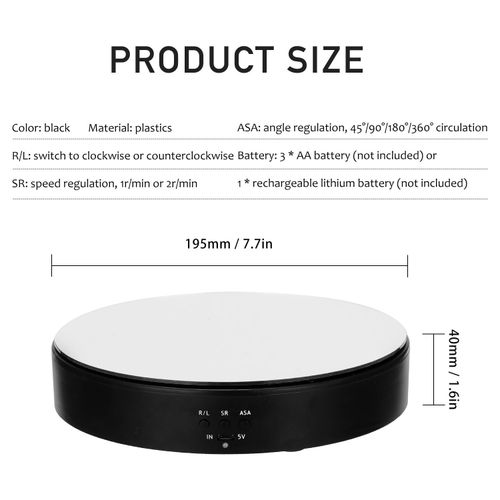 360 Degree Electric Rotating Turntable Display Stand For Video