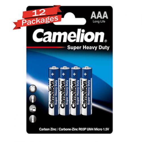 product_image_name-Camelion-12 PACKS كاميليون بطارية متوافقة مع اجهزة التحكم عن بعد -  R03P-BP4B-1