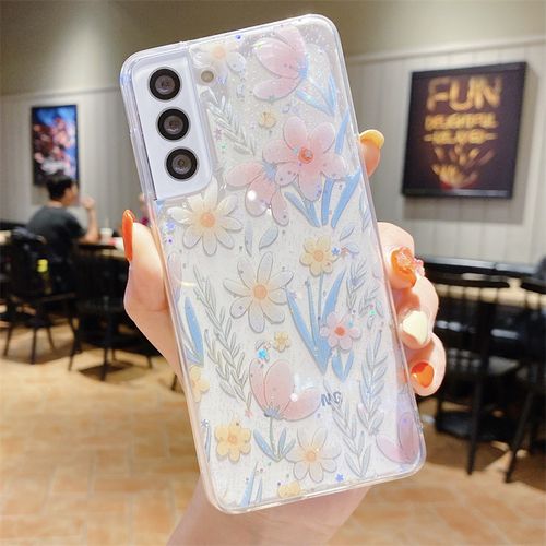 Samsung Galaxy S22 Plus 5G Transparent Flower Case