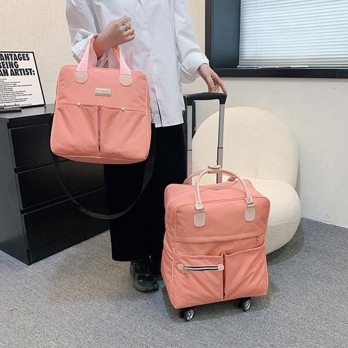 Fashion 2PCS SET Wheeled bag Women travel Backpagirl wheels trolley bags large capacity Boarding bag Travel Luggage Suitcase Bag 2022 Best Price Online Jumia Egypt