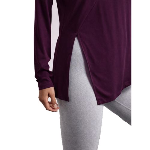 product_image_name-Nileton-Sports Top - long sleeves side slit T-shirts - Long  Tee For Workout and Sportswear - Crew Neck Casual outdoor T-shirt for women-5