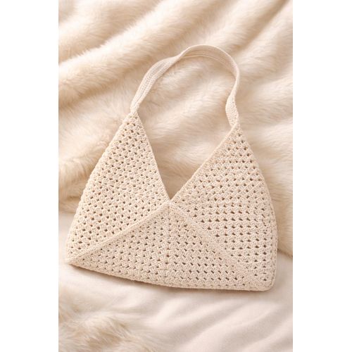 product_image_name-Generic-Off-White Crochet Handmade Bag-1