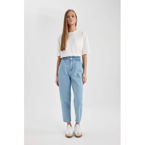 product_image_name-Defacto-بنطلون جينز بيبرباج بخصر عالي وقصة مستقيمة-5