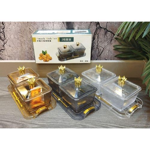 product_image_name-Generic-طبق حلوى أكريليك للفواكه المجففة، صينية فاكهة متعددة القطع، للوجبات الخفيفة، غرفة المعيشة، الحلويات، المكسرات، صينية وجبات خفيفة، وعاء فواكه (وعائين) (Famey)-2