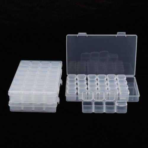 Generic 3 Pieces Mini Clear Plastic Bead Storage Containers Box Case With @  Best Price Online