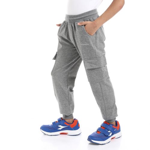 اشتري Diadora Cotton Kids Sweatpant - Grey في مصر