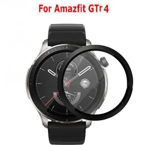 Generic For Amazfit GTR 4 Smartphone Black Frame Screen Protector With  Smooth Edge @ Best Price Online