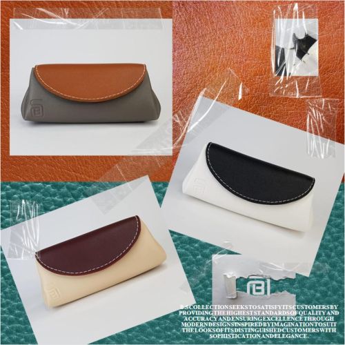 product_image_name-B.S COLLECTION-محفظة و بوك حريمي من جلد لونين متناسقين ذو سعة كبيرة ومتعددة الجيوب رمادي من بي.إس كوليكشن-5