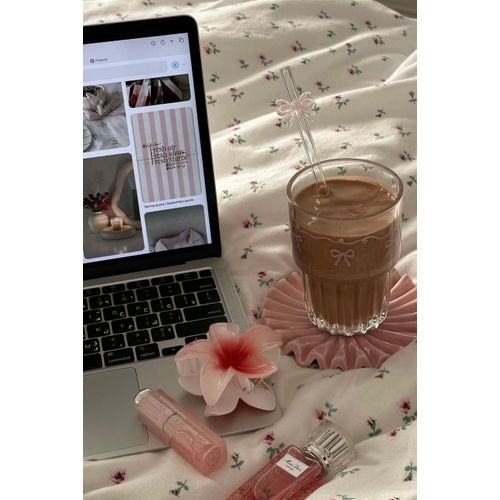 product_image_name-Generic-Coffee, matcha, and juice mug, 380ml, bow pattern-3