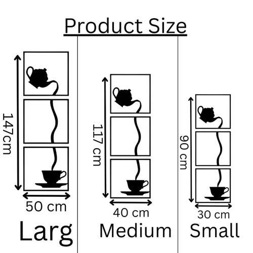 product_image_name-Generic-ديكور حائط – طقم 3 لوحات بشكل إبريق وشاي يصب في كوب – خشب MDF عالي الجودة – تأثير ثلاثي الأبعاد-6