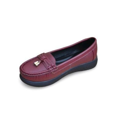 Generic حذاء مسطح من الجلد سهل الارتداء للنساء - image 2