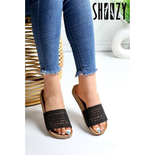 اشتري Shoozy Fashionable Women Slippers - Black في مصر