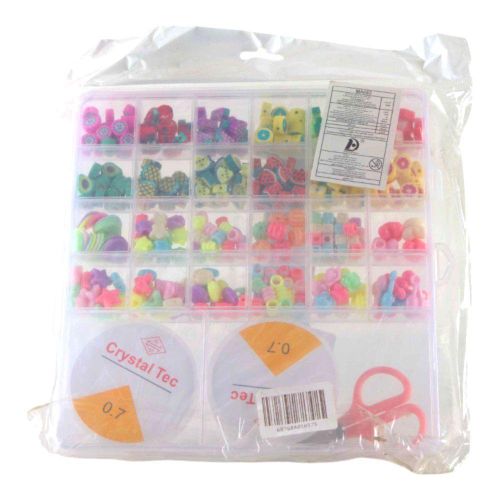 Generic Crystal Tec Beads Box with Scissors - MA092