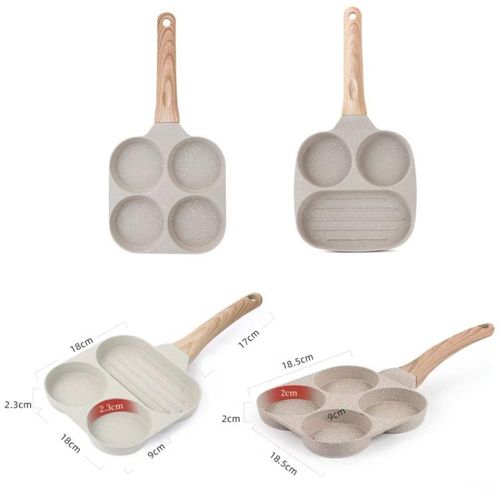 Maifan Stone Non-Stick Egg Burger Four-hole Frying Pan Induction