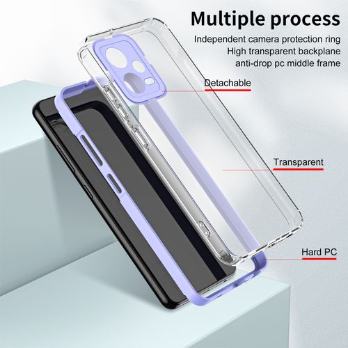 Compatible with Redmi Note 12 Pro 5g Case 360 Degree Full Protection  Clear,Xiaomi Redmi Note 12 Pro 5g Phone Case Silicone Support Wireless  Charging