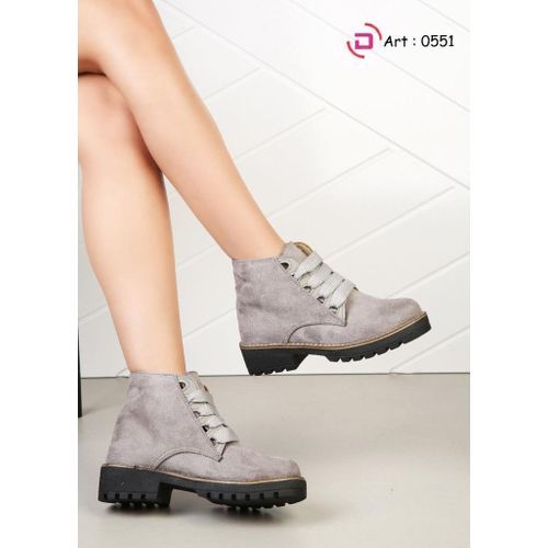 اشتري Shoozy Fashionable Boot For Women - Grey في مصر