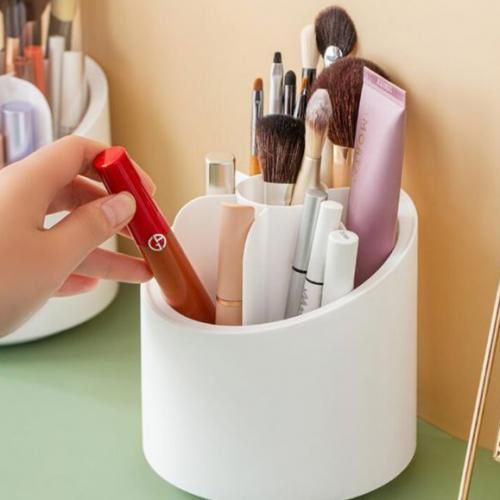 Generic 360-degree Rotating Makeup Brush Holder With Large Capacity @ Best  Price Online
