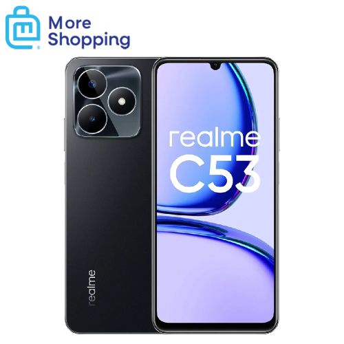 Buy realme C53 Dual SIM Mobile, 128GB Memory, 6GB RAM, 4G LTE - Mighty Black in Egypt