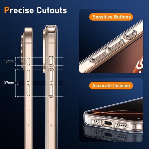 product_image_name-Generic-جراب مغناطيسي لهاتف آيفون 16 برو مزود بلوحتي حماية من الزجاج المقوى ولوحتي حماية للكاميرا، متوافق مع نظام MagSafe، جراب خلفي مقاوم للاصفرار والخدوش لهاتف آيفون 16 برو بشاشة 6.3 بوصة - شفاف-7