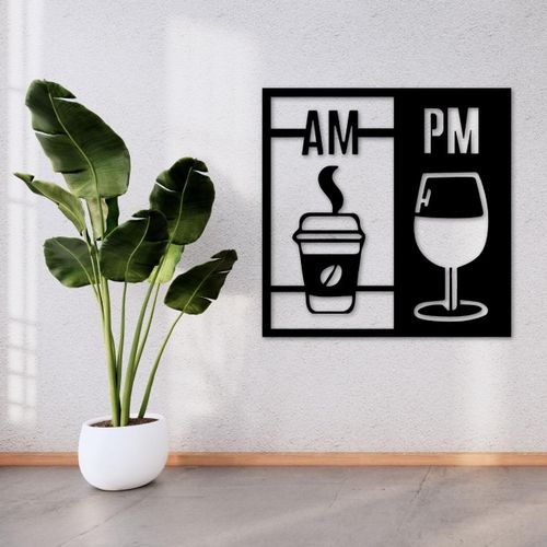 product_image_name-Generic-ديكور منزلي - شكل فنجان قهوة وكأس نبيذ - للمطبخ أو غرفة المعيشة-1