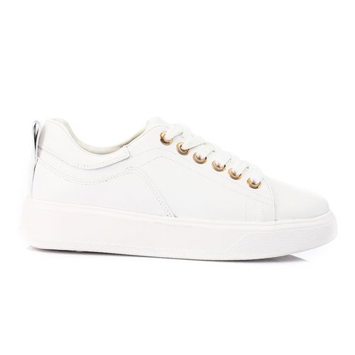 Plain white cheap platform sneakers