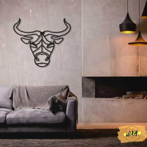 product_image_name-Generic-ديكور حيواني على شكل رأس ثور-2