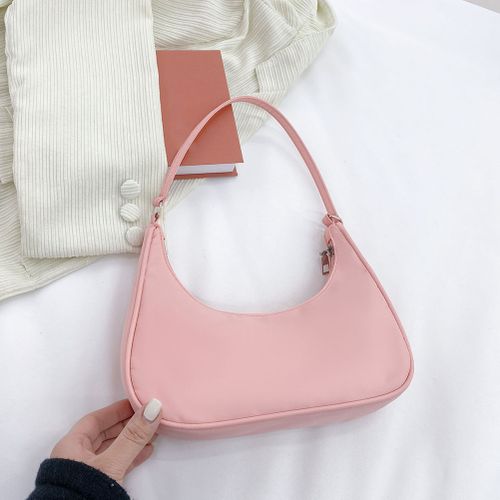 MABULA Cute Pink Puffer Pillow Shoulder Bag for Women Small Quilted Nylon  Padded Sling Hobo Purse Ruched Fashion Female Pouch - AliExpress