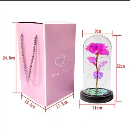product_image_name-Generic-وردة مضيئة تحت قبة زجاجية، ديكور منزلي، قاعدة سوداء، هدية رومانسية، وردة مجرة في قبة زجاجية كهدية عيد ميلاد للنساء والأم والجدة والزوجة بمناسبة الذكرى السنوية أو عيد الحب (أرجواني)-2