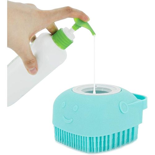 product_image_name-Generic-فرشاة استحمام للجسم سيليكون قابلة لإعادة الاستخدام، فرشاة استحمام مدلكة بشعيرات ناعمة مع موزع صابون مدمج لغسل الجسم وتدليك لطيف للبشرة وتقشير فروة الرأس ومشط للشعر أكثر نعومة (أخضر بحري)-2
